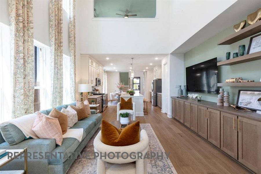 Furnished interior view inside a new home in Indigo: 40ft. lots, Richmond (Image 14). Furnished interior view inside a new home in Indigo: 40ft. lots, Richmond (Image 14).