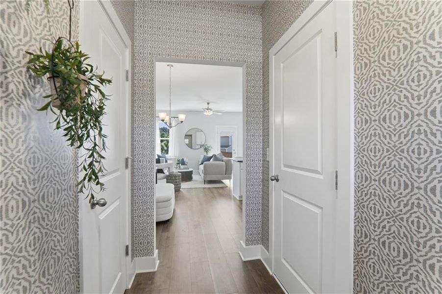 Furnished interior view inside a new home in , Cartersville (Image 6).