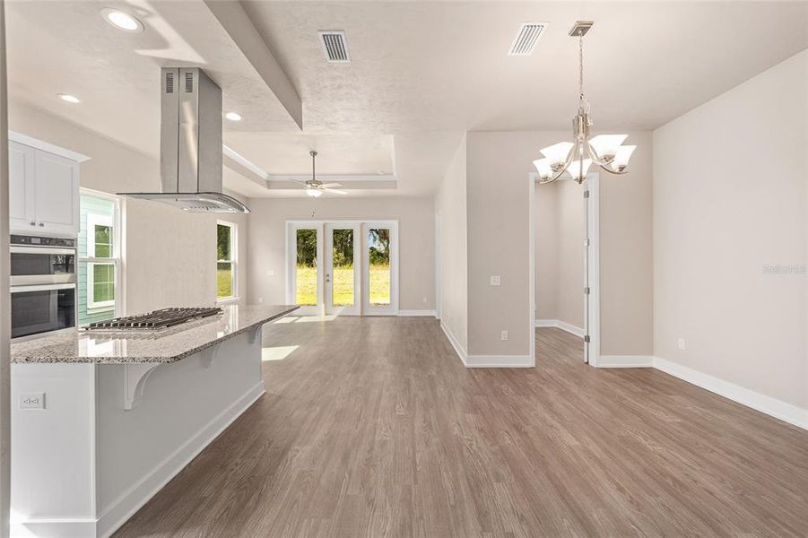 Furnished interior view inside a new home in Fairway Pointe at West End, Newberry (Image 8).