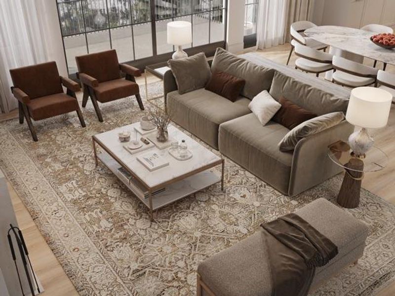 Furnished interior view inside a new home in , Atlanta (Image 27).