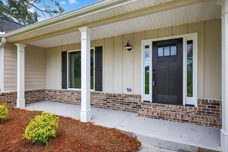 Front exterior of a new home in , Winder, GA, highlighting curb appeal (Image 18).