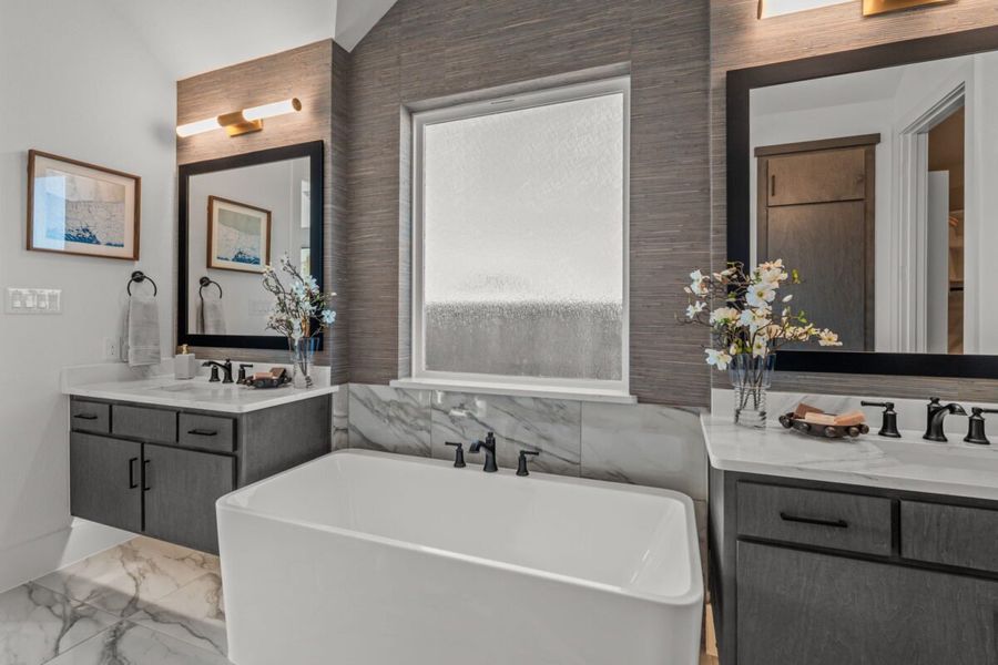 Representative furnished interior of a home built from the Hudson by Landon Homes in Fields - Brookside, Frisco (Image 18). Representative furnished interior of a home built from the Hudson by Landon Homes in Fields - Brookside, Frisco (Image 18).