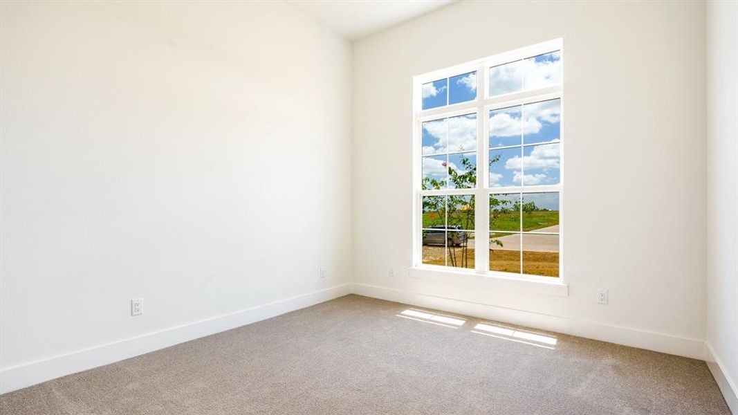 Empty room featuring carpet floors