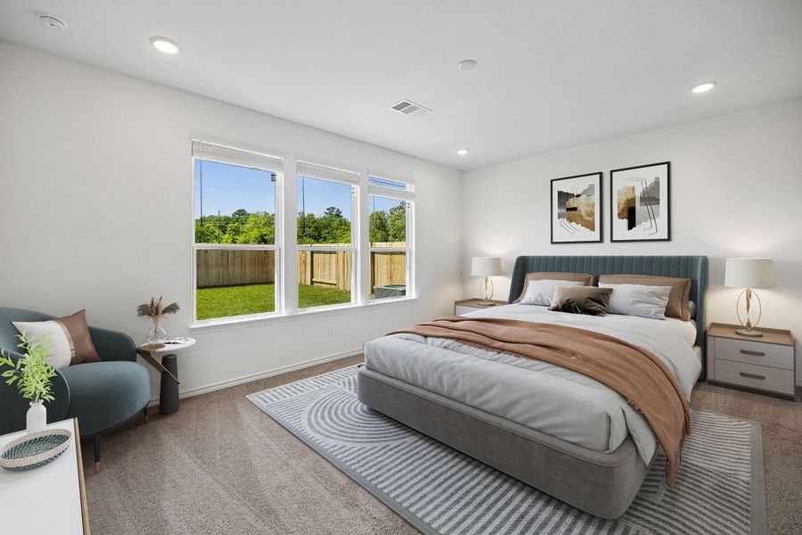 Furnished interior view inside a new home in Montgomery Bend, Montgomery (Image 12).