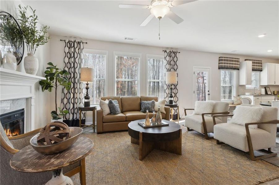 Furnished interior view inside a new home in , Buford (Image 30). Furnished interior view inside a new home in , Buford (Image 30).