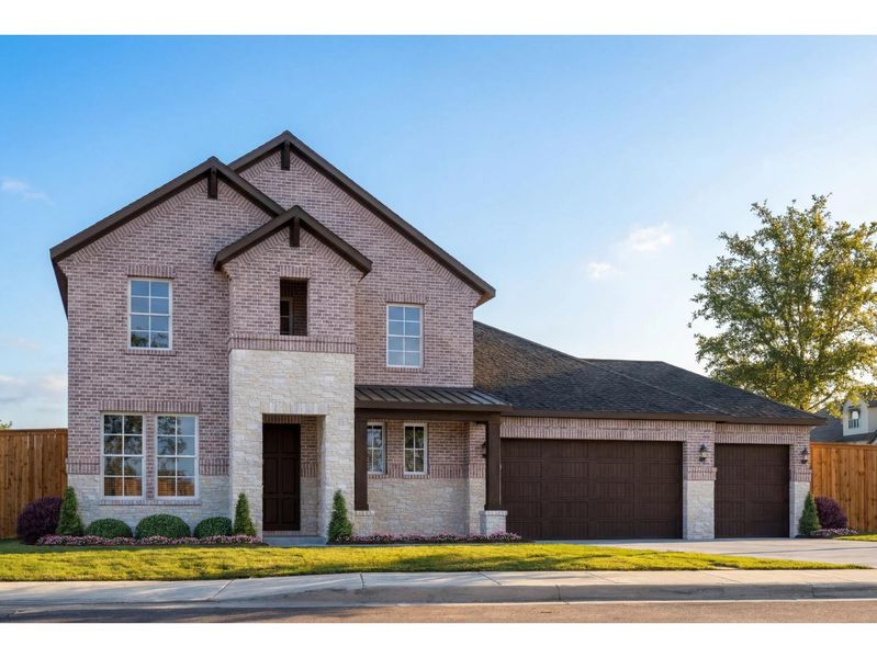 The Philip C with 3-Car Garage