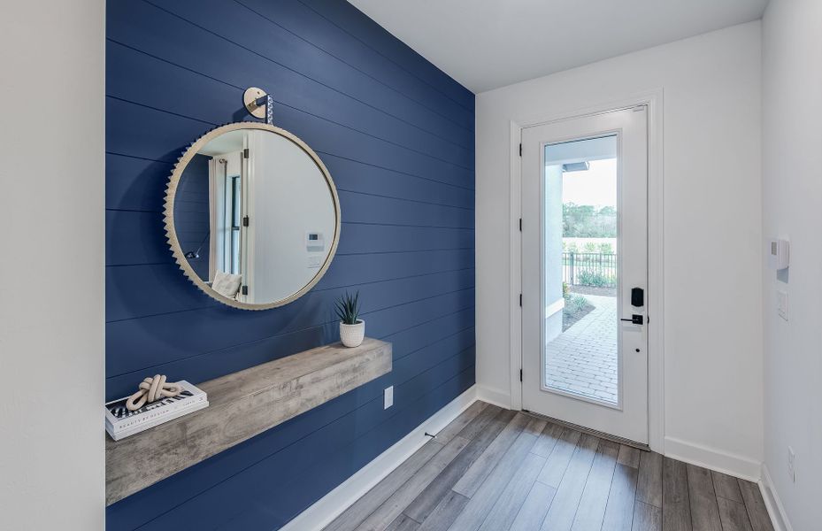 Bright and welcoming entry