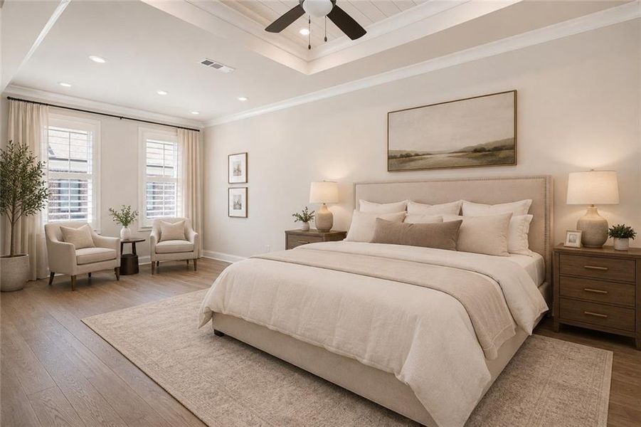 Furnished interior view inside a new home in , Alpharetta (Image 54).
