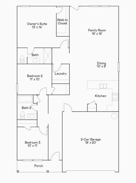 2D floor plan layout of this home in Sweetwater Ridge, Conroe, TX (Image 2). 2D floor plan layout of this home in Sweetwater Ridge, Conroe, TX (Image 2).