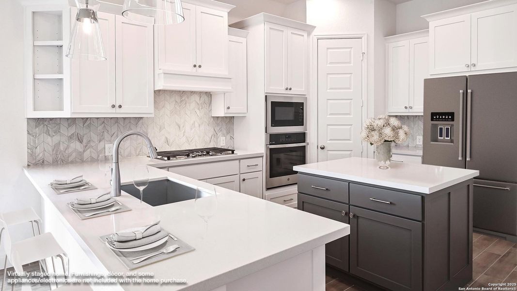 Furnished interior view inside a new home in Homestead 55', Cibolo (Image 16). Furnished interior view inside a new home in Homestead 55', Cibolo (Image 16).