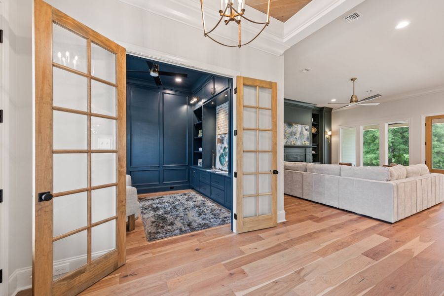 Representative furnished interior of a home built from the The Champagne by Manuel Builders in Chapel Bend, Montgomery (Image 6). Representative furnished interior of a home built from the The Champagne by Manuel Builders in Chapel Bend, Montgomery (Image 6).