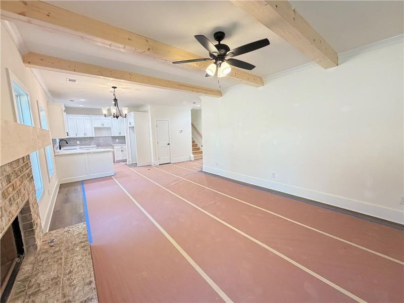 In-progress construction of a new home in , Jefferson, GA (Image 25).