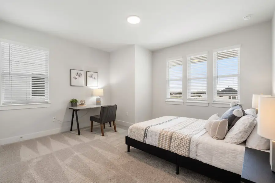 Furnished interior view inside a new home in Foxfield, Austin (Image 9). Furnished interior view inside a new home in Foxfield, Austin (Image 9).