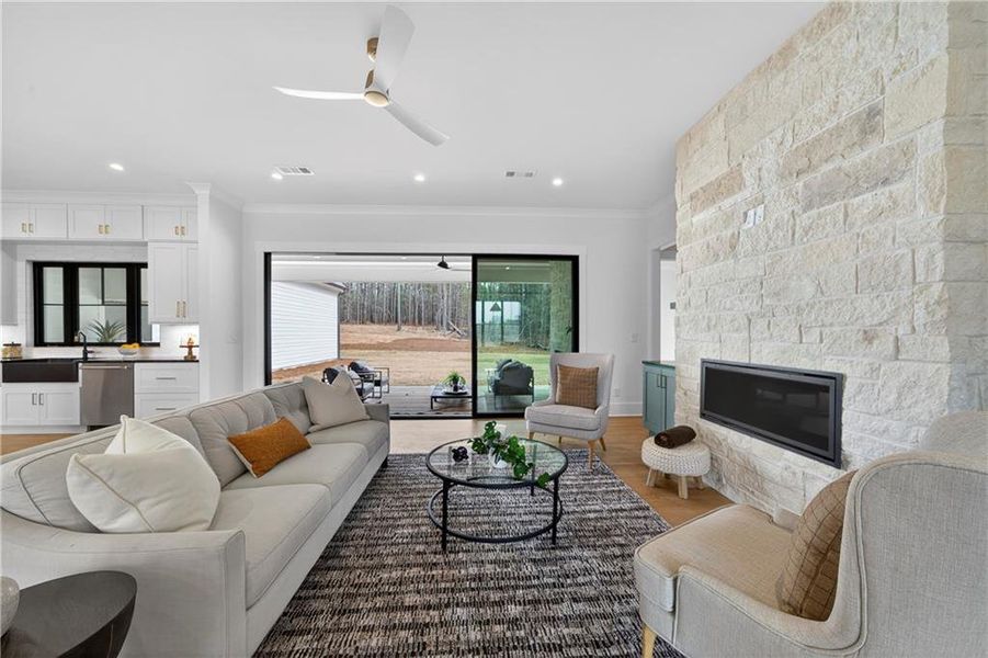 Furnished interior view inside a new home in , White Plains (Image 48).