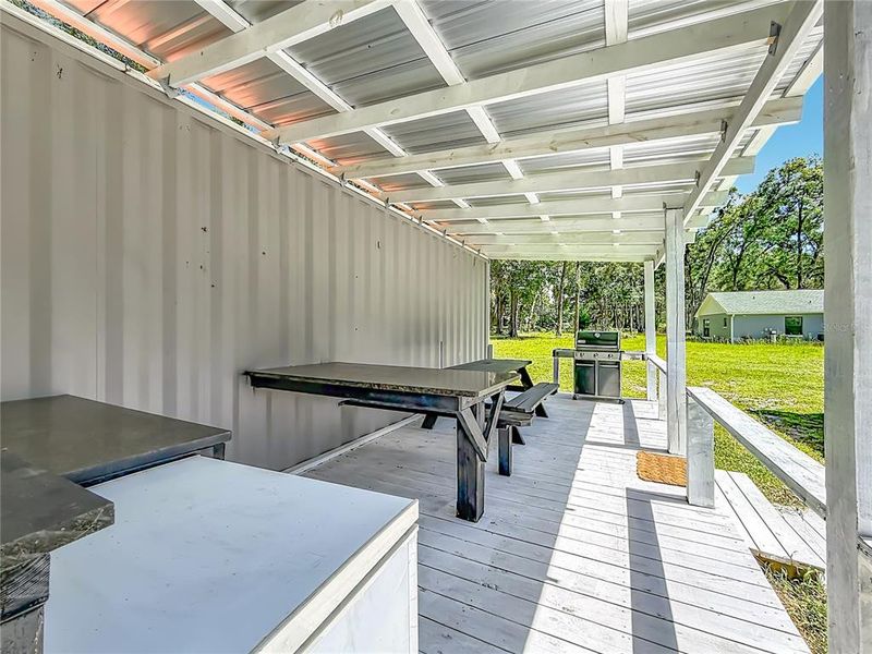 Exterior details and patio area of a home in , Summerfield (Image 25).