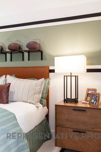 Furnished interior view inside a new home in Wolf Ranch, Georgetown (Image 16).
