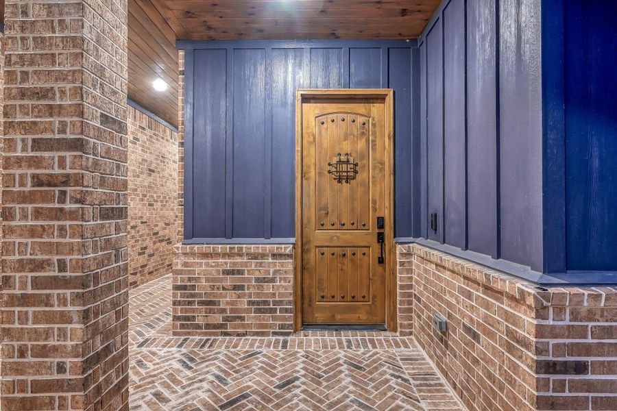 Casita entrance just off the breezeway next to the main house.