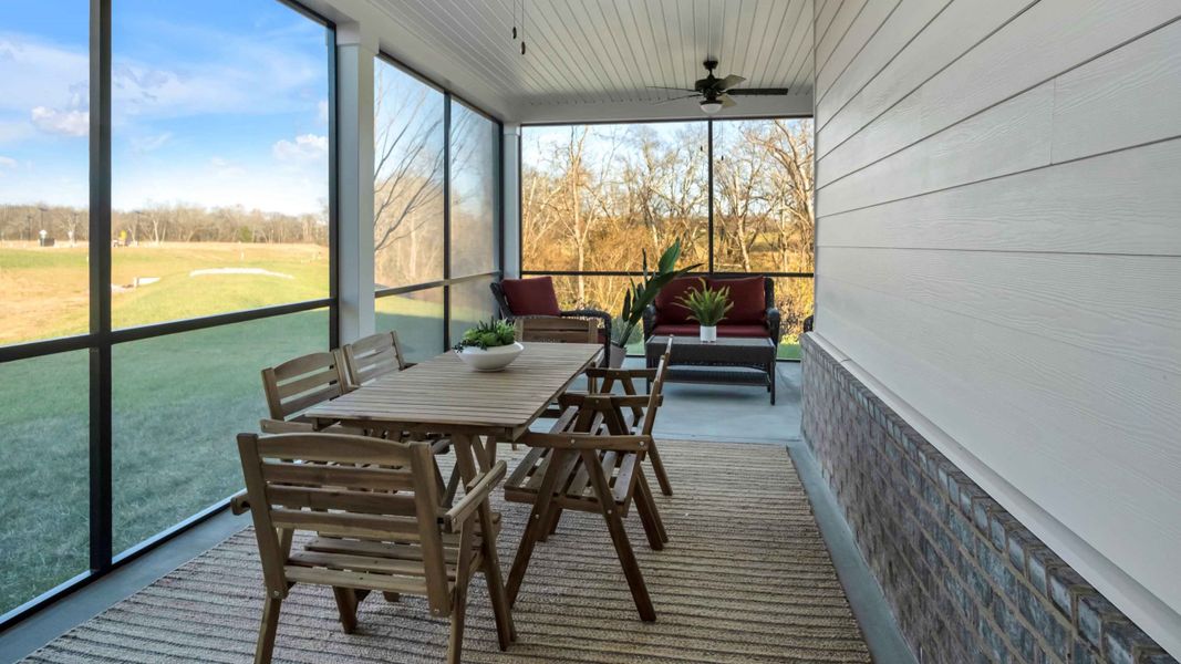 Exterior details and patio area of a home in Nexus South, Gallatin (Image 2).