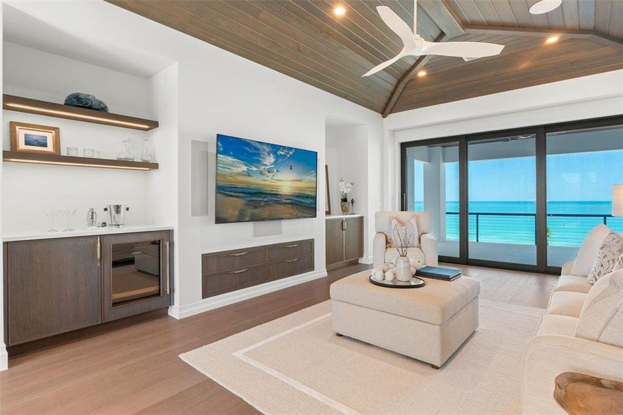Furnished interior view inside a new home in , Sarasota (Image 46).