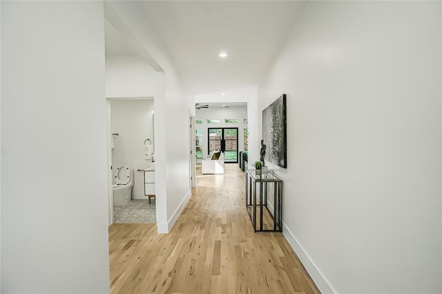 Furnished interior view inside a new home in , Dallas (Image 5).