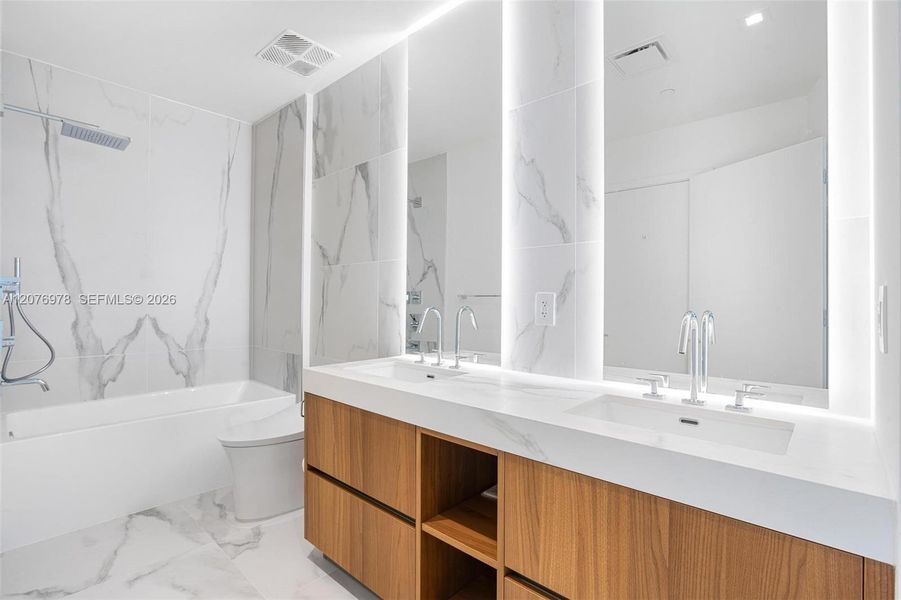 Furnished interior view inside a new home in , Miami (Image 7).