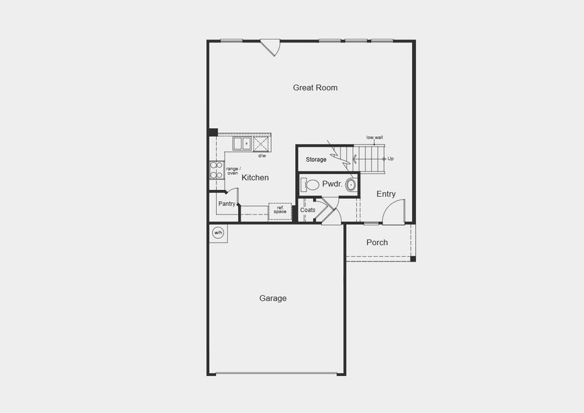 2D floor plan layout for the Plan 1907 by KB Home in Saddlebrook Trails, Beasley, TX (Image 3). 2D floor plan layout for the Plan 1907 by KB Home in Saddlebrook Trails, Beasley, TX (Image 3).