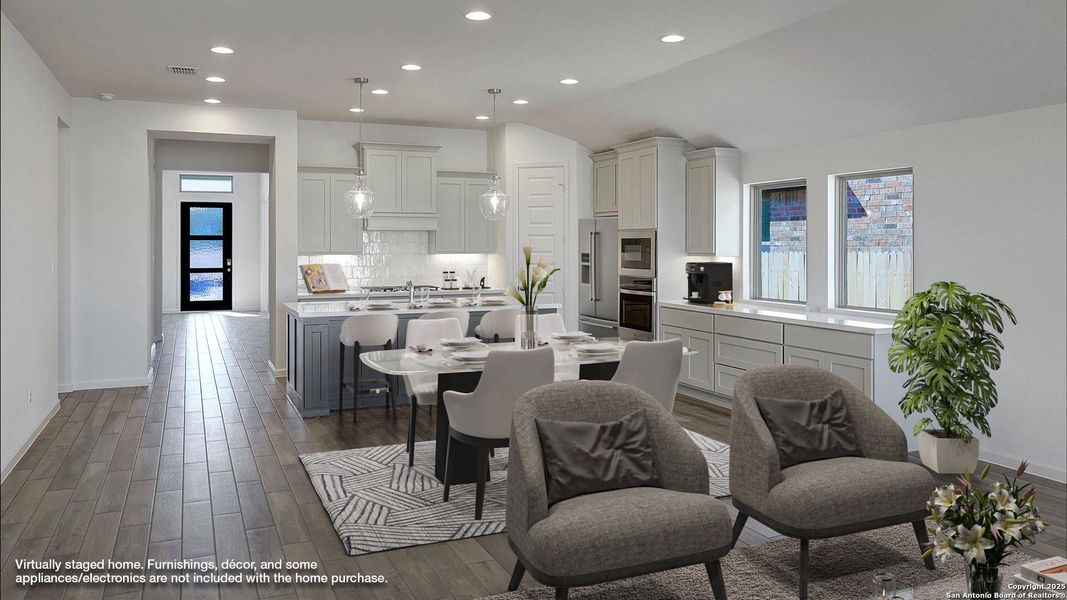 Furnished interior view inside a new home in Haby Hill 50', San Antonio (Image 9).