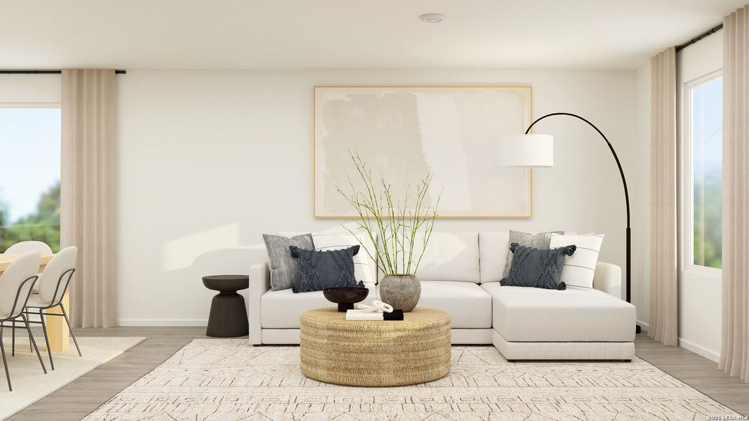 Furnished interior view inside a new home in Ruby Crossing, San Antonio (Image 13). Furnished interior view inside a new home in Ruby Crossing, San Antonio (Image 13).