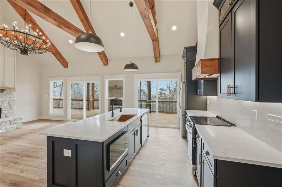 Furnished interior view inside a new home in , Dahlonega (Image 11).