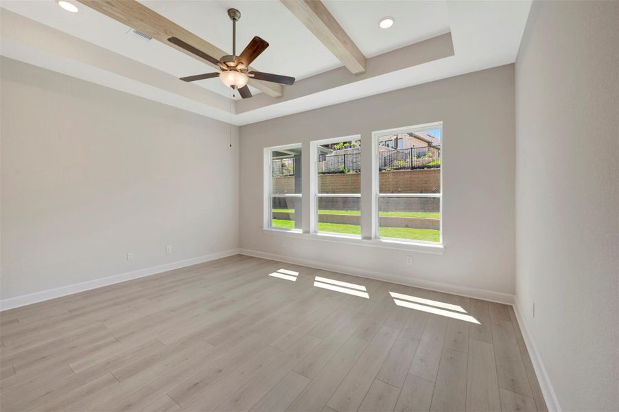 Spacious, unfurnished interior of a new home in The Woodlands Hills - Summit Collection, Willis (Image 28).