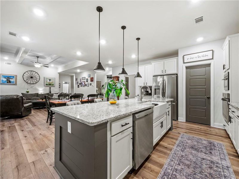 Furnished interior view inside a new home in , Hoschton (Image 34).