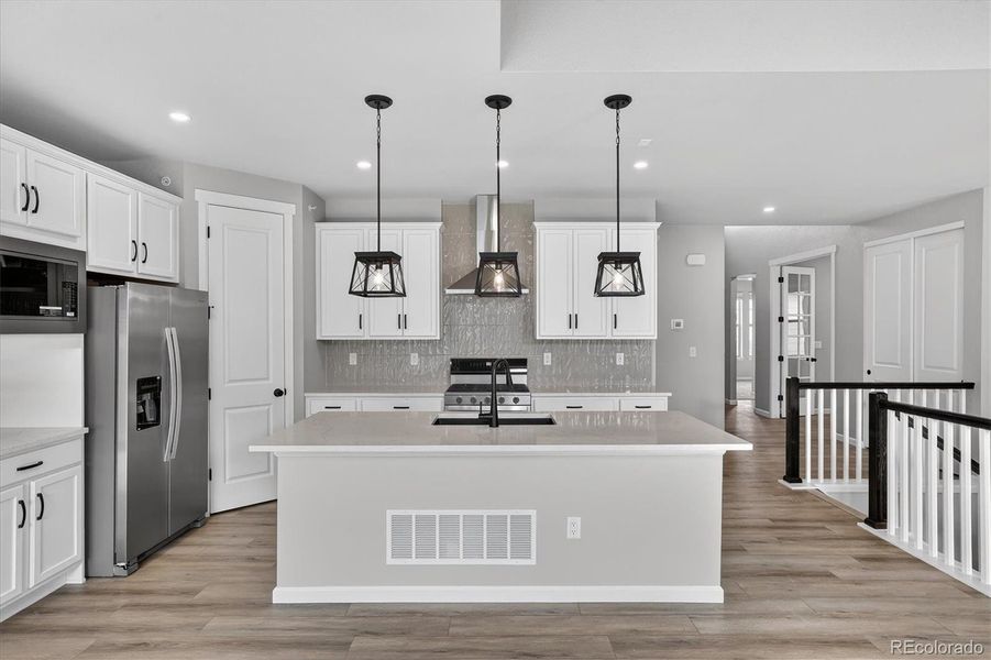 Furnished interior view inside a new home in Deer Creek, Littleton (Image 11).