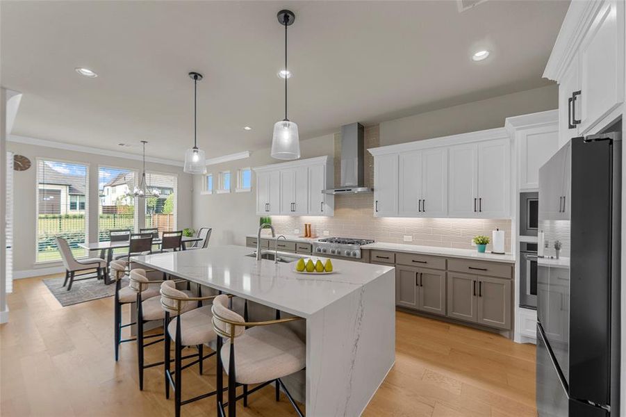 Furnished interior view inside a new home in , Frisco (Image 8).