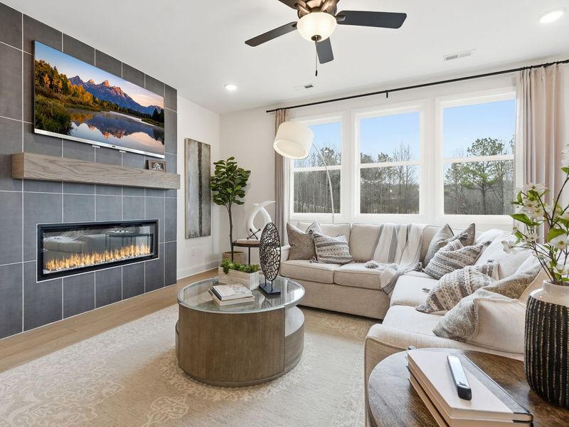 Representative furnished interior of a home built from the The Laurel J by Davidson Homes LLC in Bailey Park, Fayetteville (Image 32).