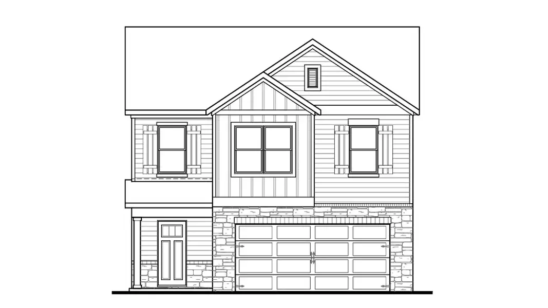 Representative rendering of the exterior for the Edmon by D.R. Horton (Image 5).
