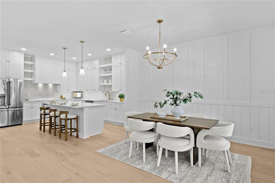 Furnished interior view inside a new home in , St. Petersburg (Image 46).