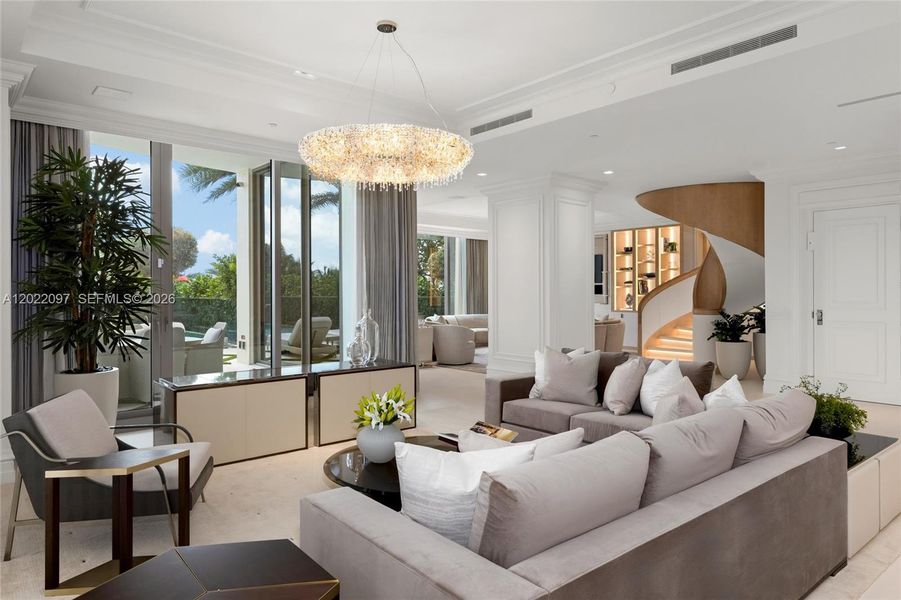 Furnished interior view inside a new home in , Sunny Isles Beach (Image 43).