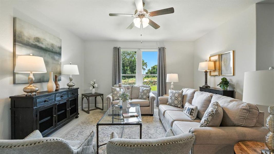 Furnished interior view inside a new home in Monarch at the Meadows, Ponder (Image 18).