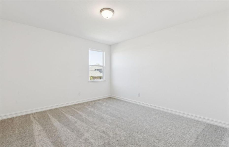 Secondary bedroom designed for comfort and convenience