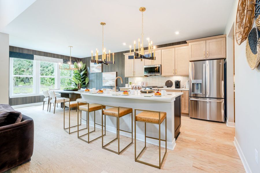 Representative furnished interior of a home built from the Finley by Fischer Homes in Twin Lakes, Hoschton (Image 13).