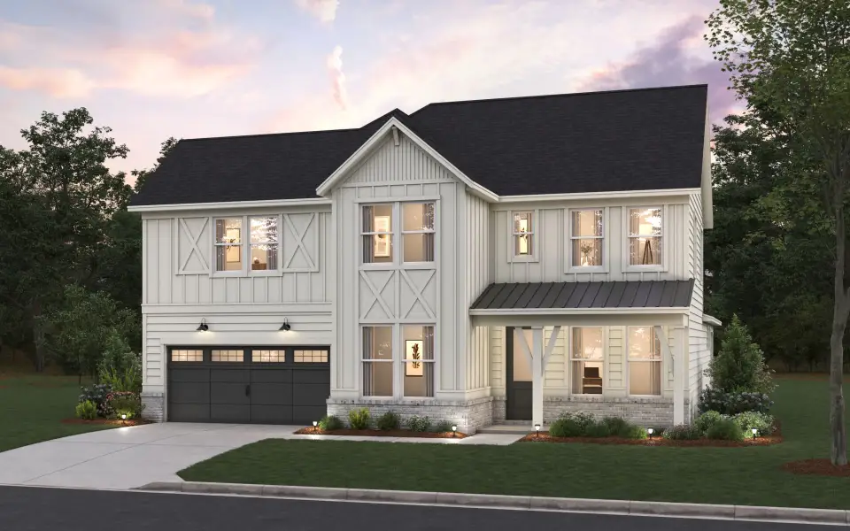 Representative exterior photo of a completed home built from the Monroe by Pulte Homes in Bristol, Dawsonville, GA (Image 12).