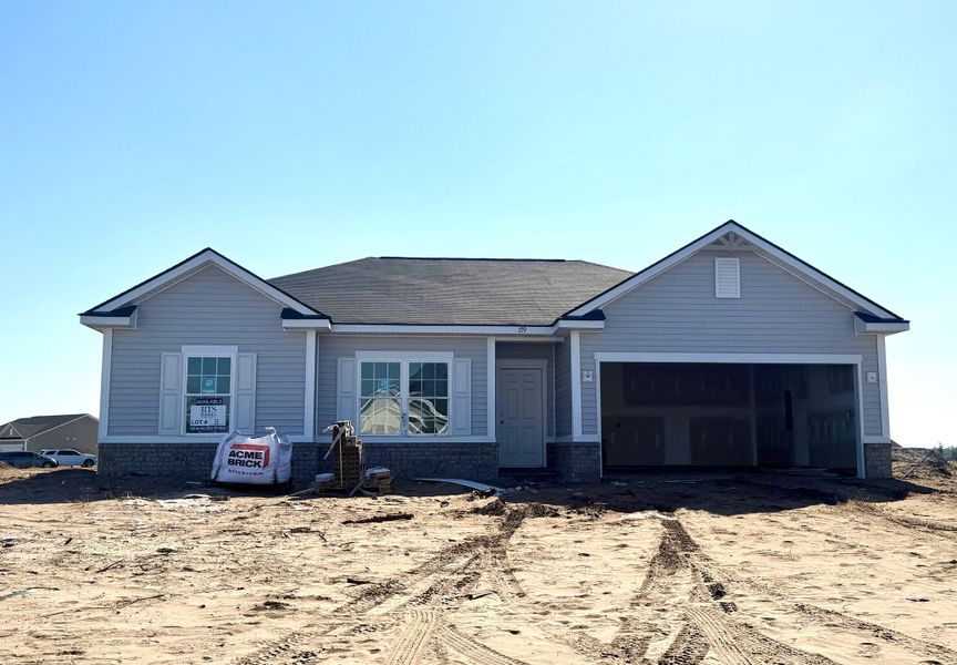 In-progress construction of a new home in The Village at Sassafras, Allenhurst, GA (Image 3).