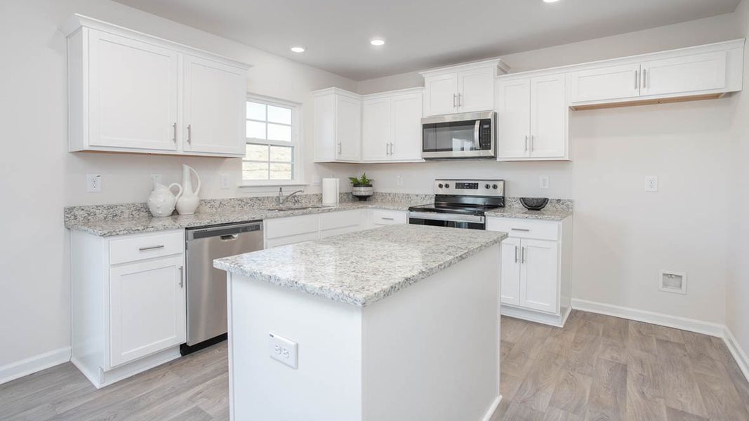 Representative furnished interior of a home built from the KYLE by D.R. Horton in Hudson Glen, Mocksville (Image 11).