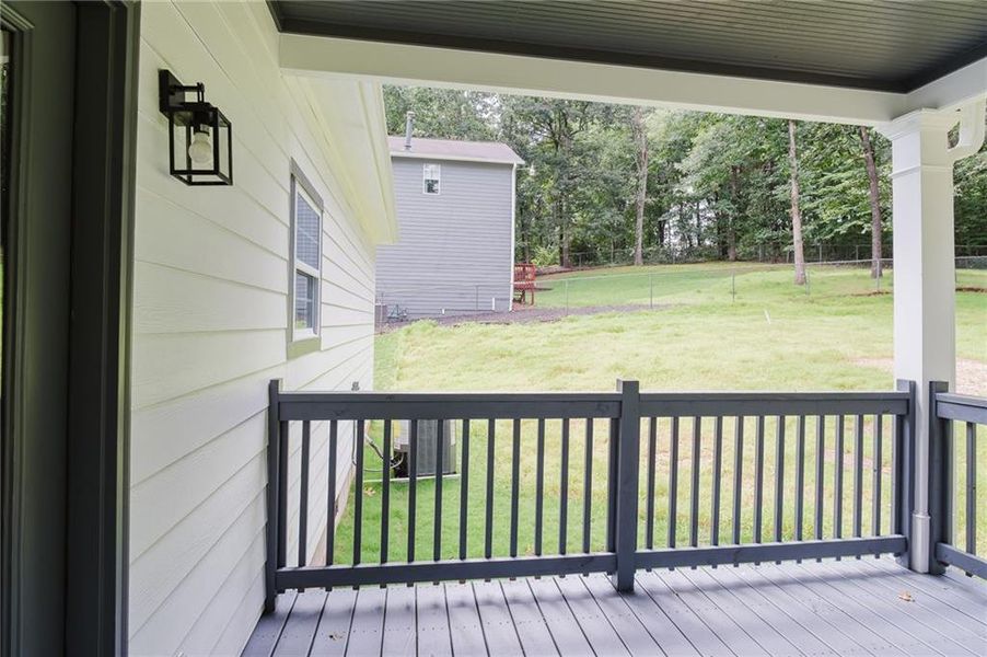 Exterior details and patio area of a home in , Stockbridge (Image 22).