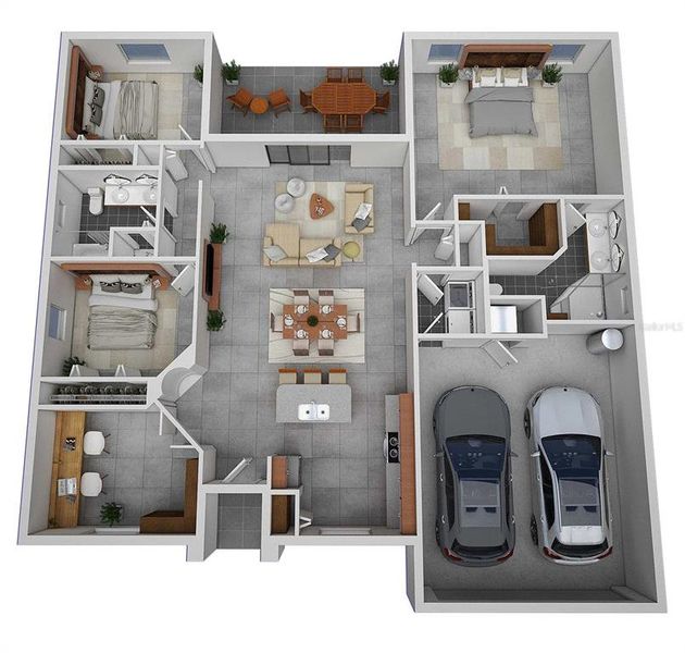 2D floor plan layout of this home in , Palm Bay, FL (Image 4).
