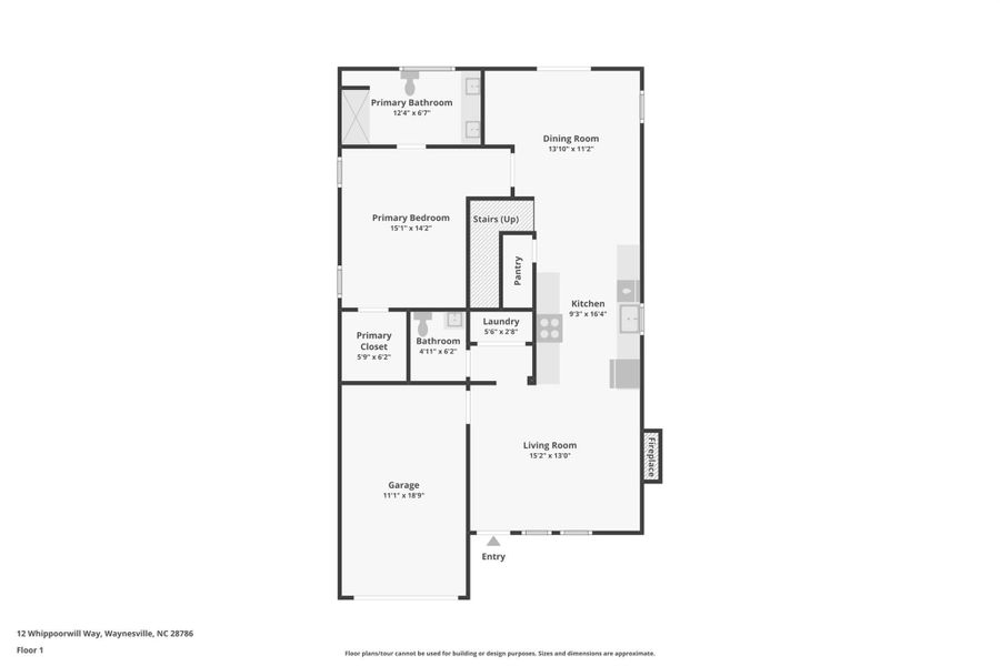 2D floor plan layout of this home in , Waynesville, NC (Image 5).