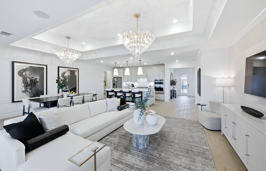Representative furnished interior of a home built from the Astoria by Centex in The Strand at Cedar Grove, North Port (Image 7).
