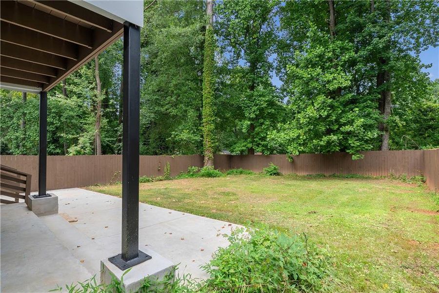 Exterior details and patio area of a home in , Atlanta (Image 3).