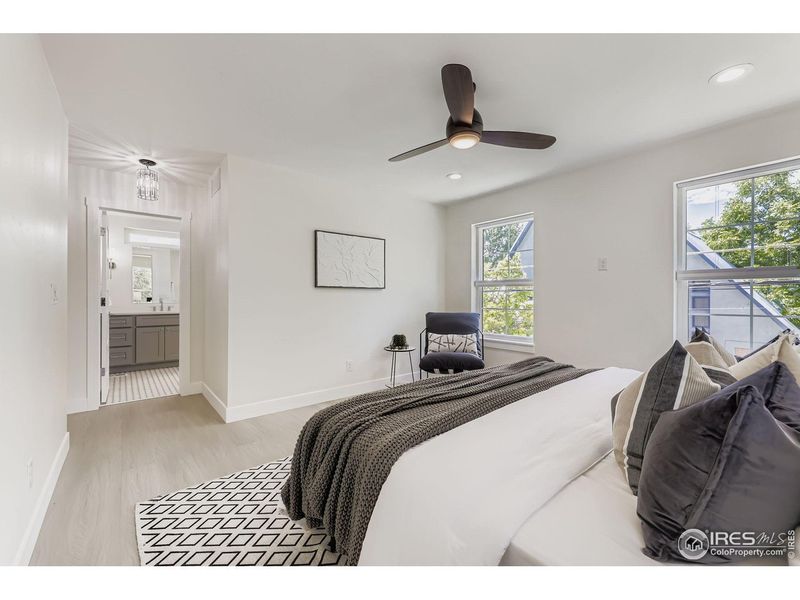 Furnished interior view inside a new home in , Denver (Image 31).