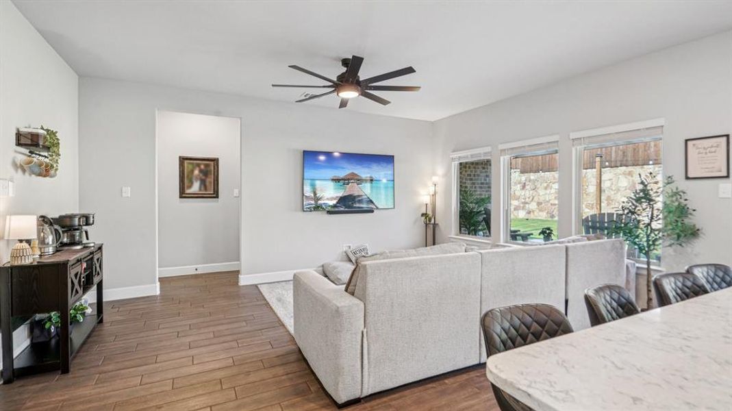 Furnished interior view inside a new home in Sycamore Cove, Hickory Creek (Image 35).